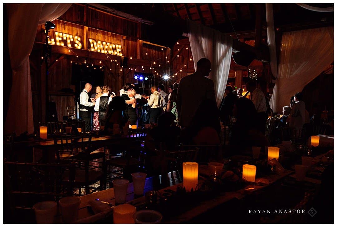 Barn Wedding Reception Dancing