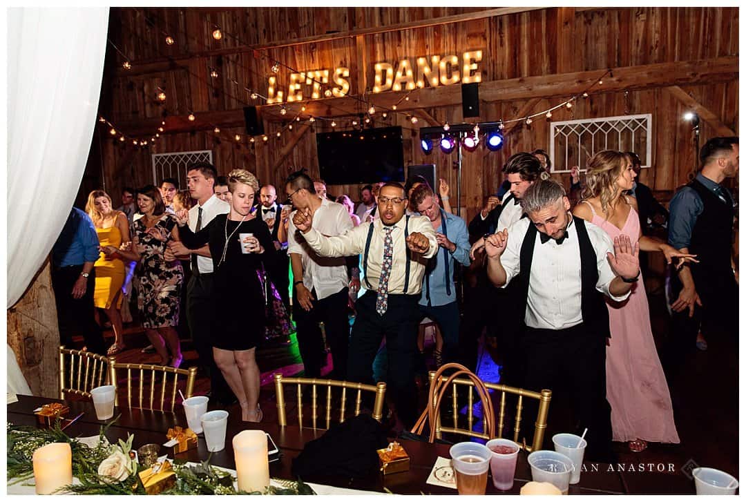 Barn Wedding Reception Dancing