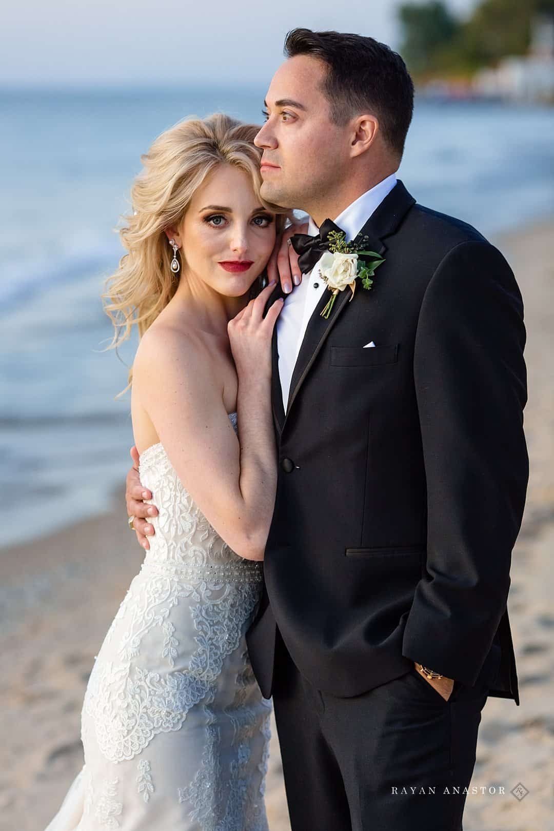 sunset portraits on lake Michigan in Glen Arbor