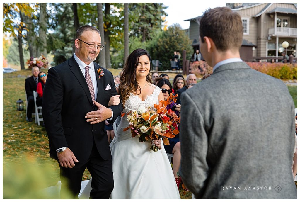 dad giving away his daughter