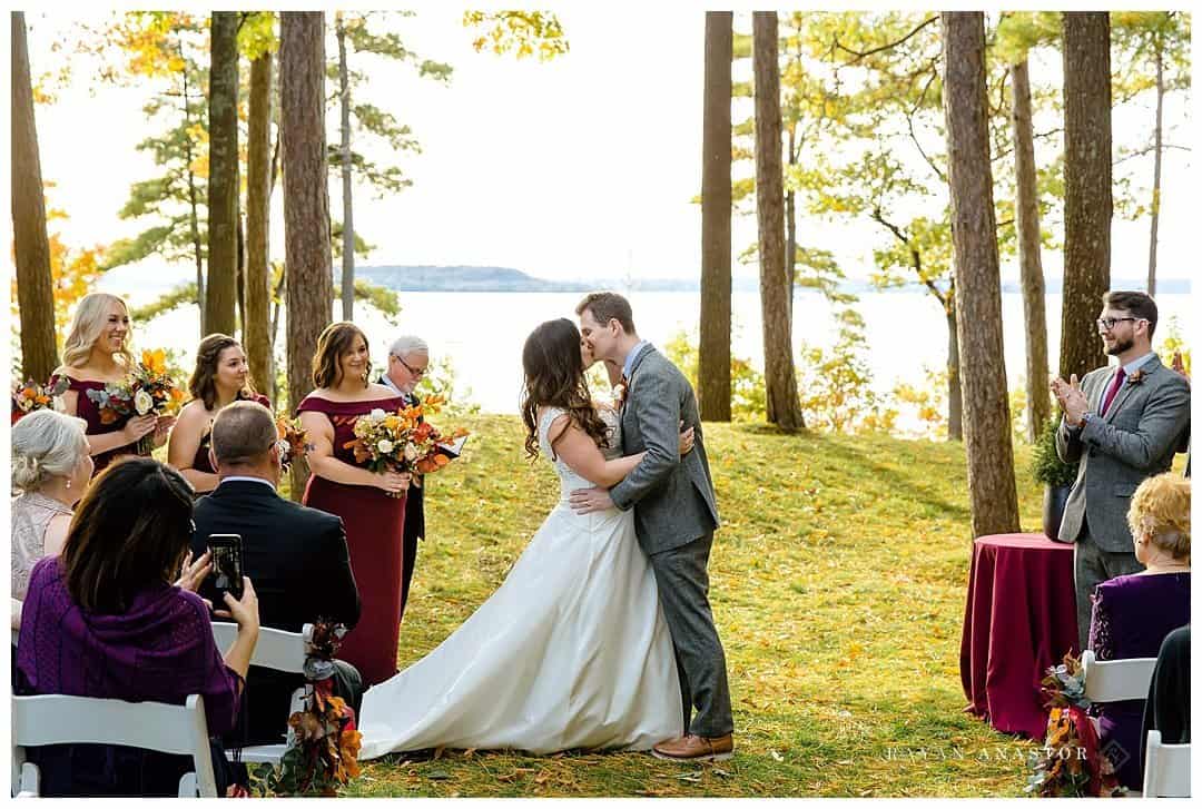 bride and groom married at the Peninsula Room