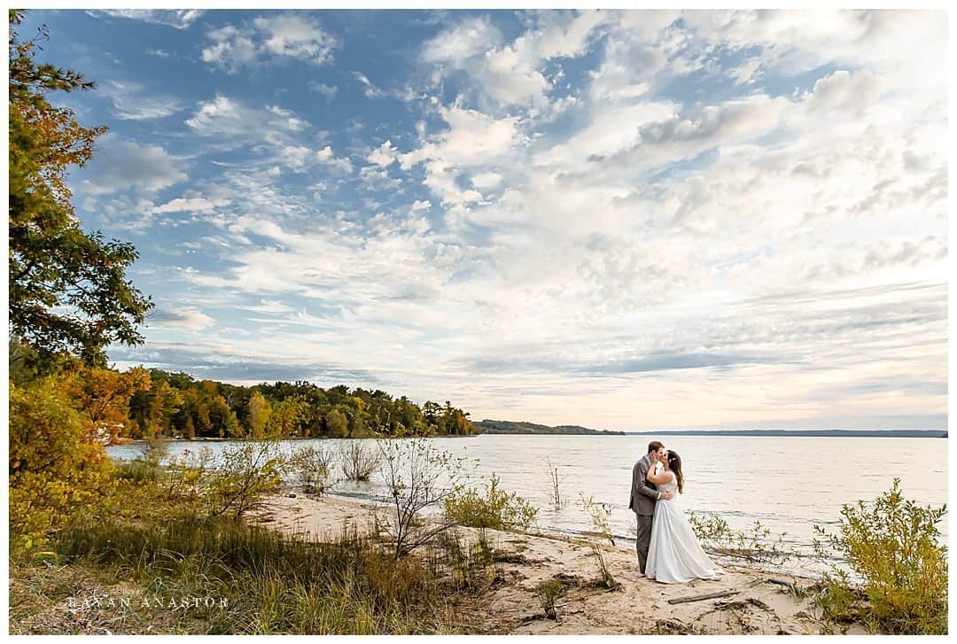 Sunset Wedding on West Grand Traverse Bay