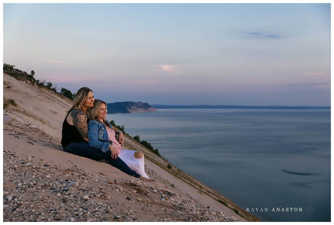 Empire Michigan Sand Dune Engagement Photo session