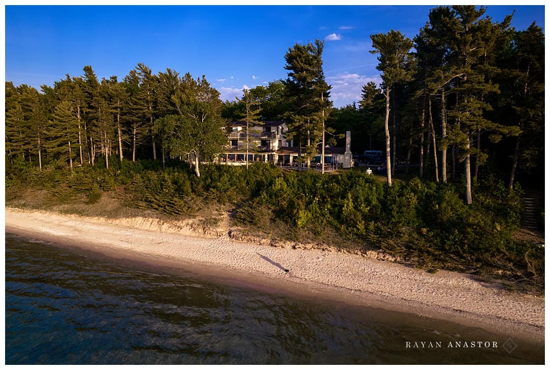 wedding at Beaver Island Lodge