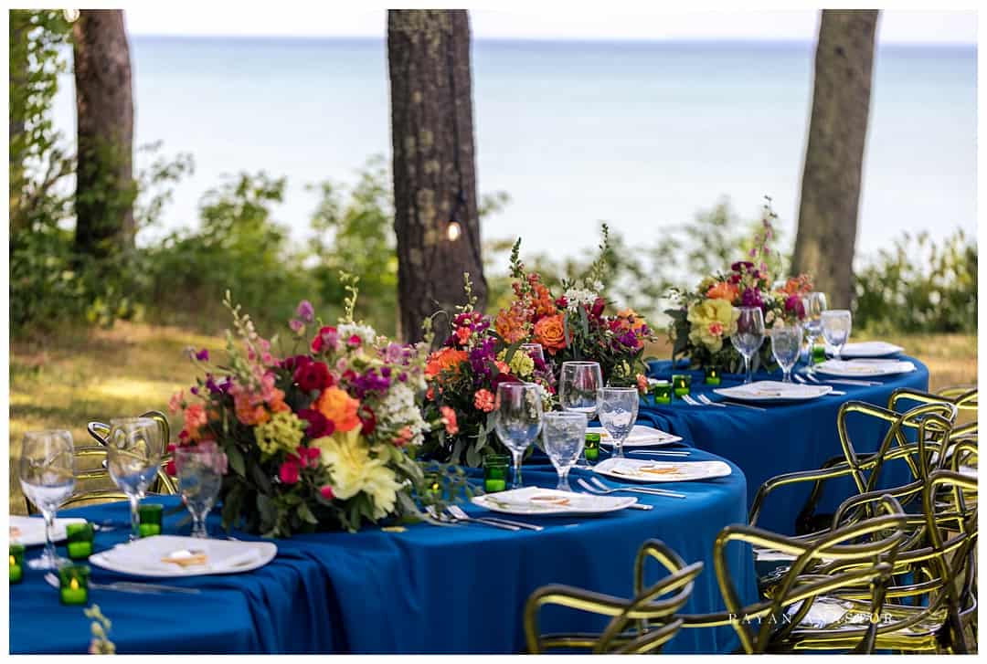 wedding florals on beaver island by sweet water