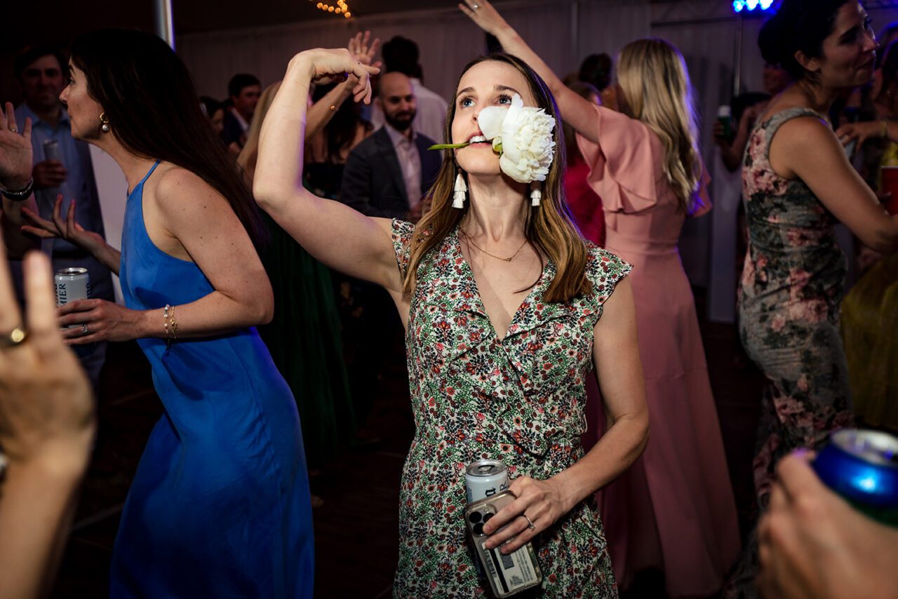 Dancing at Wedding Reception at Higgin's Lake