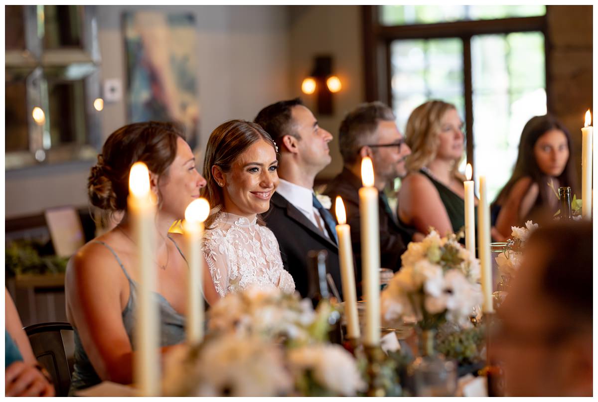 wedding reception at mission table