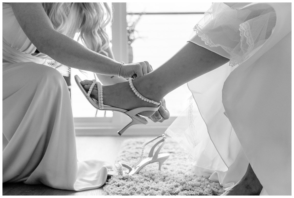 pearl wedding shoes by Badgley Mishcka