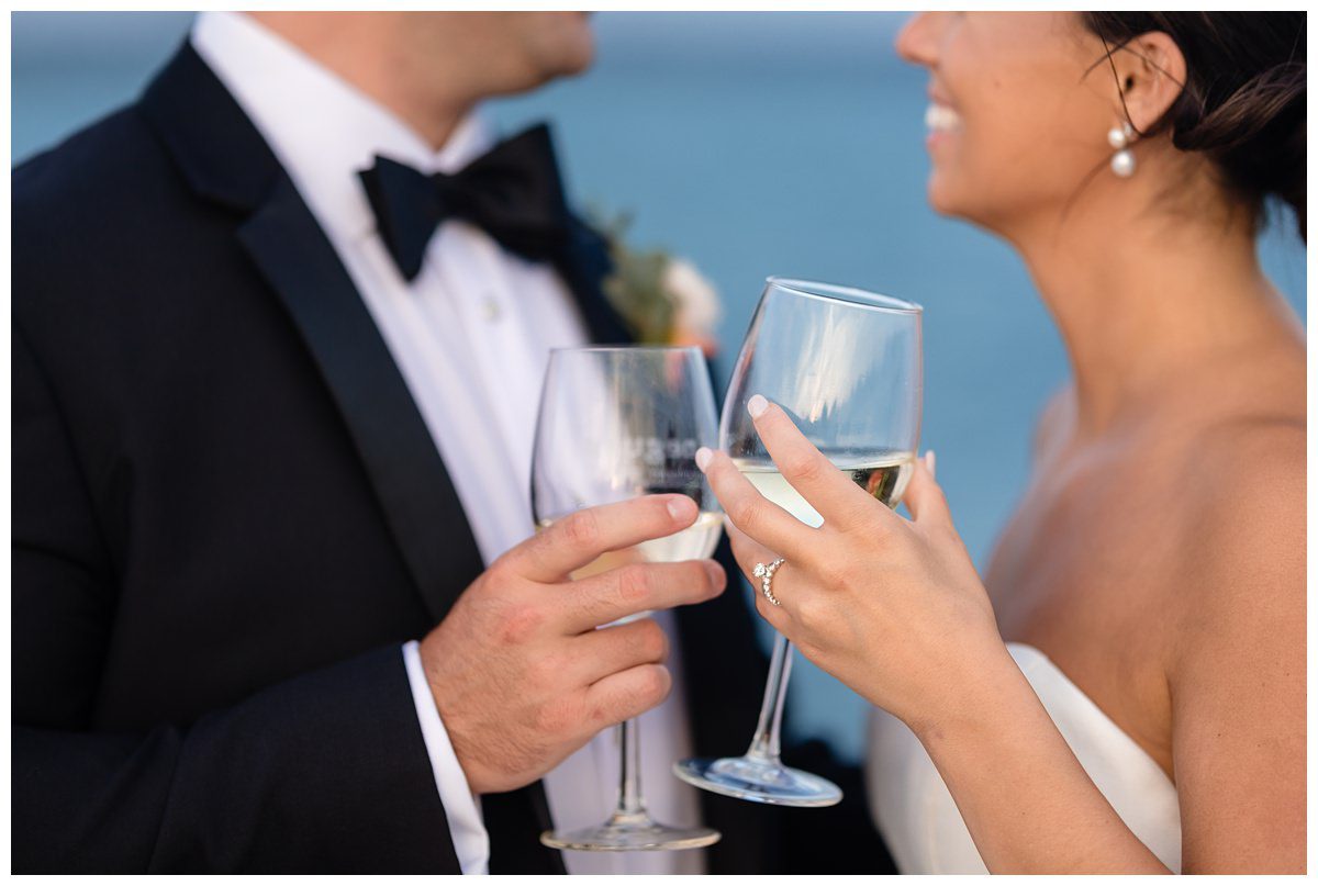 Wedding portraits at the Charlevoix Yacht Club