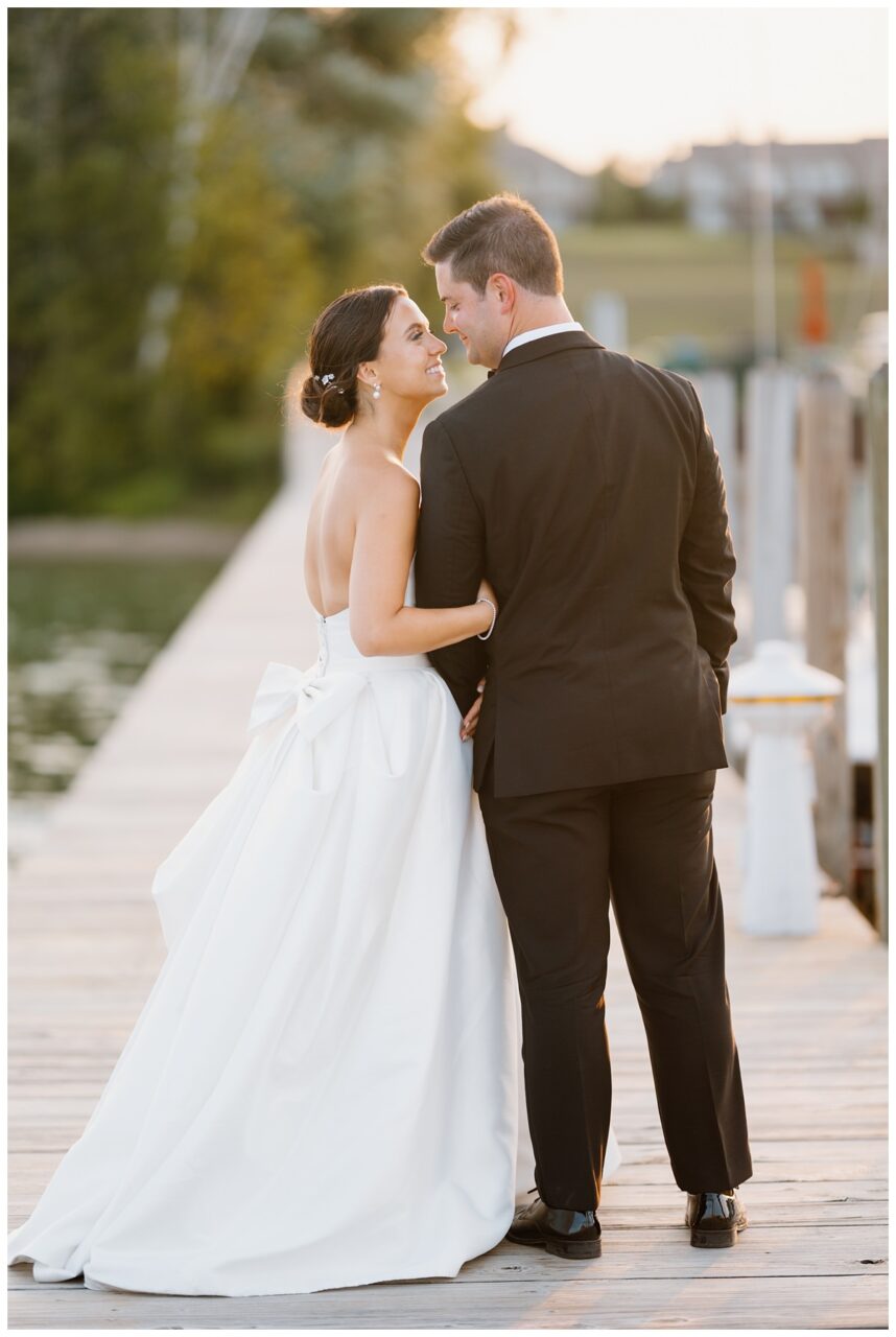 Wedding portraits at the Charlevoix Yacht Club