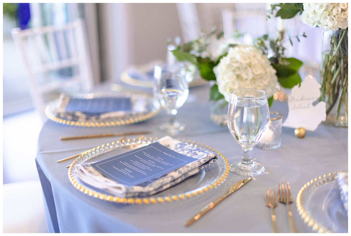 Wedding decorations by Grateful Gatherings at Charlevoix Yacht Club