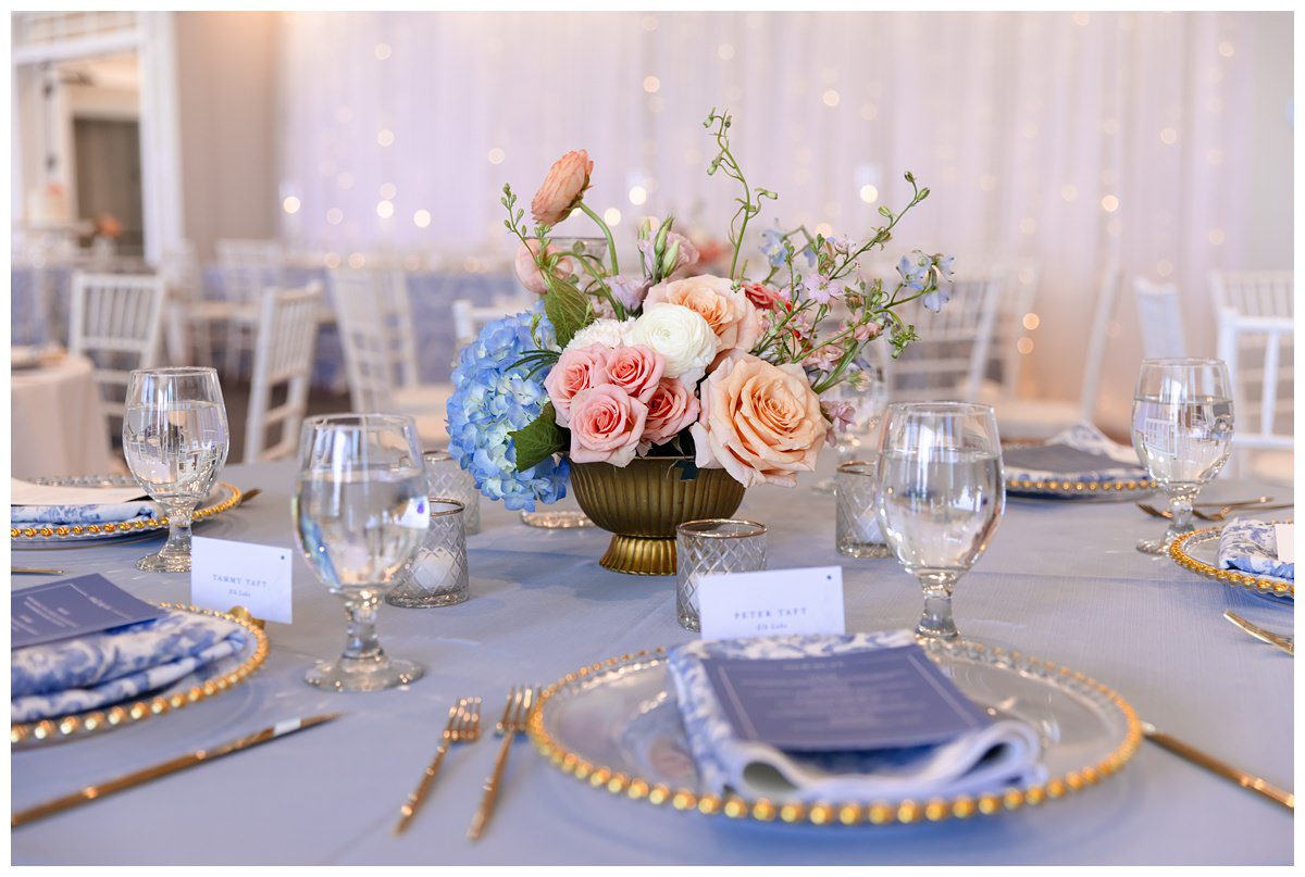 Wedding decorations by Grateful Gatherings at Charlevoix Yacht Club