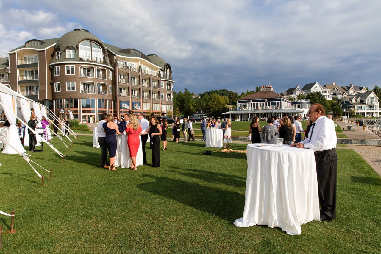 A BAY HARBOR MARINA WEDDING Reception on the lawn
