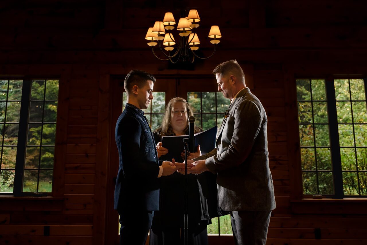 couple getting married at Camp Firefly in Glen Arbor