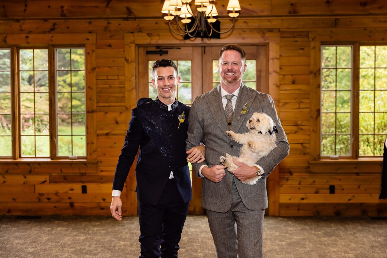 couple getting married at Camp Firefly in Glen Arbor