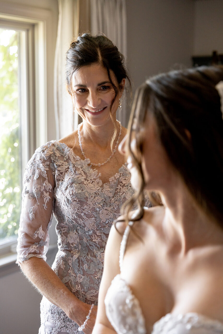 Mother happy about daughters wedding