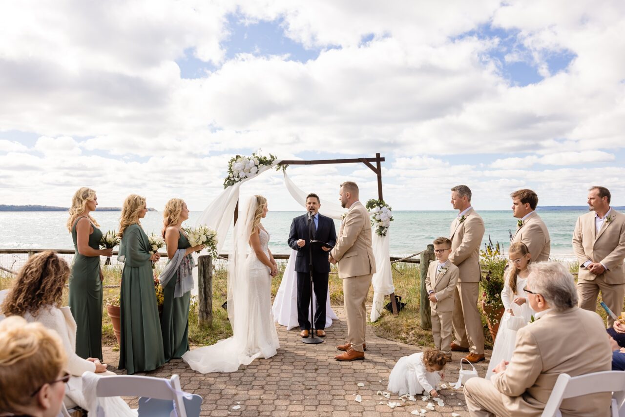 Lake Michigan wedding